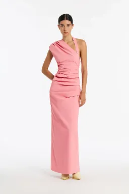 Sir The Label Giacomo Gathered Gown in Pink Size 8 / SIZE 1 for rent on The Volte - image 1