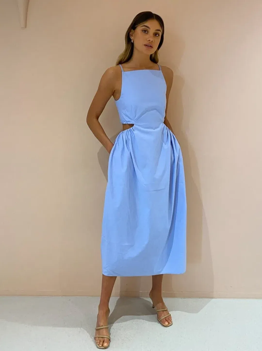 Camilla and Marc Kiri Dress in Powder Blue Size 14 for rent on The Volte - main image