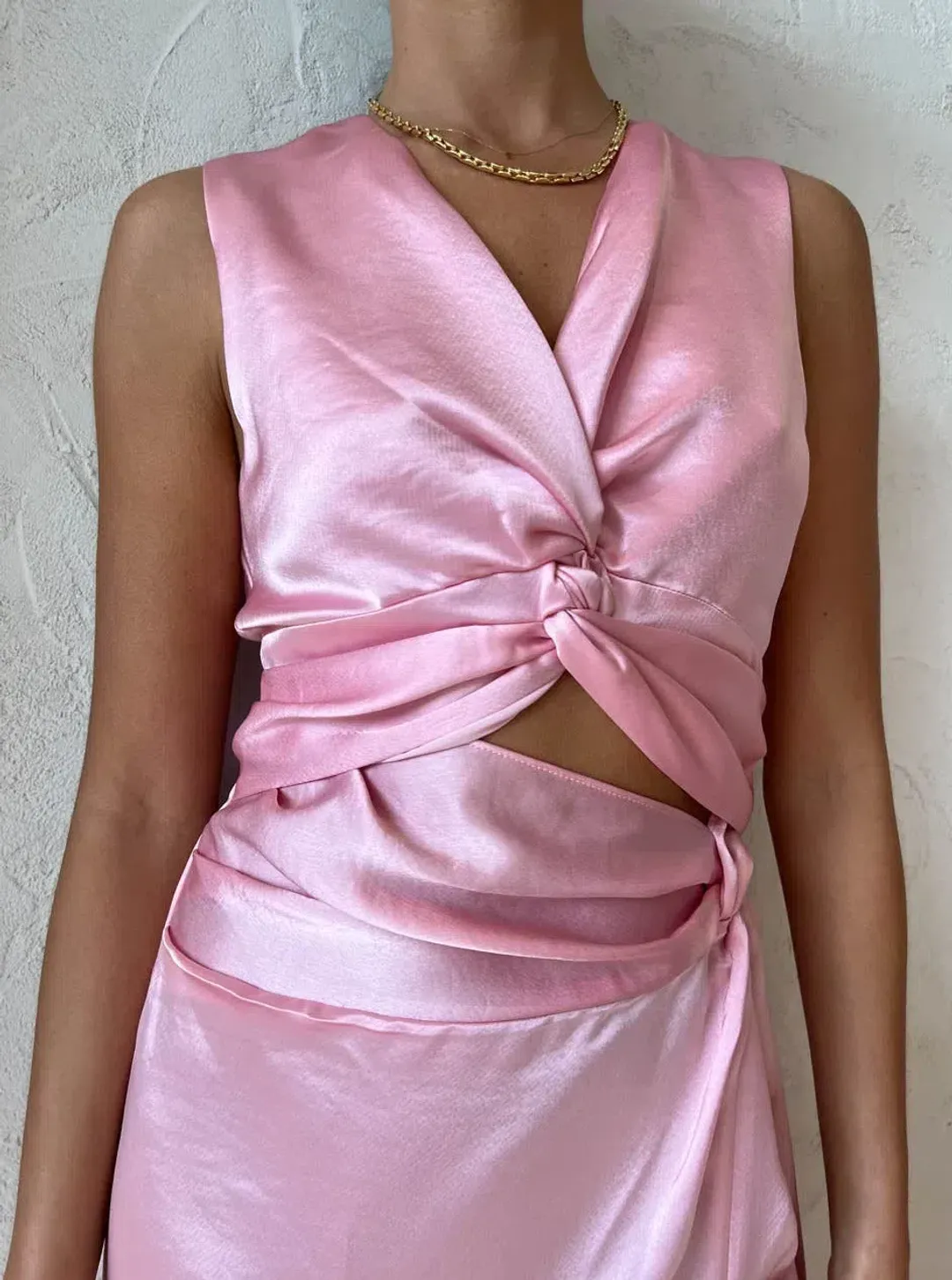 Anna Quan Violeta Dress in Rosa Pink Size 12 for rent on The Volte - main image