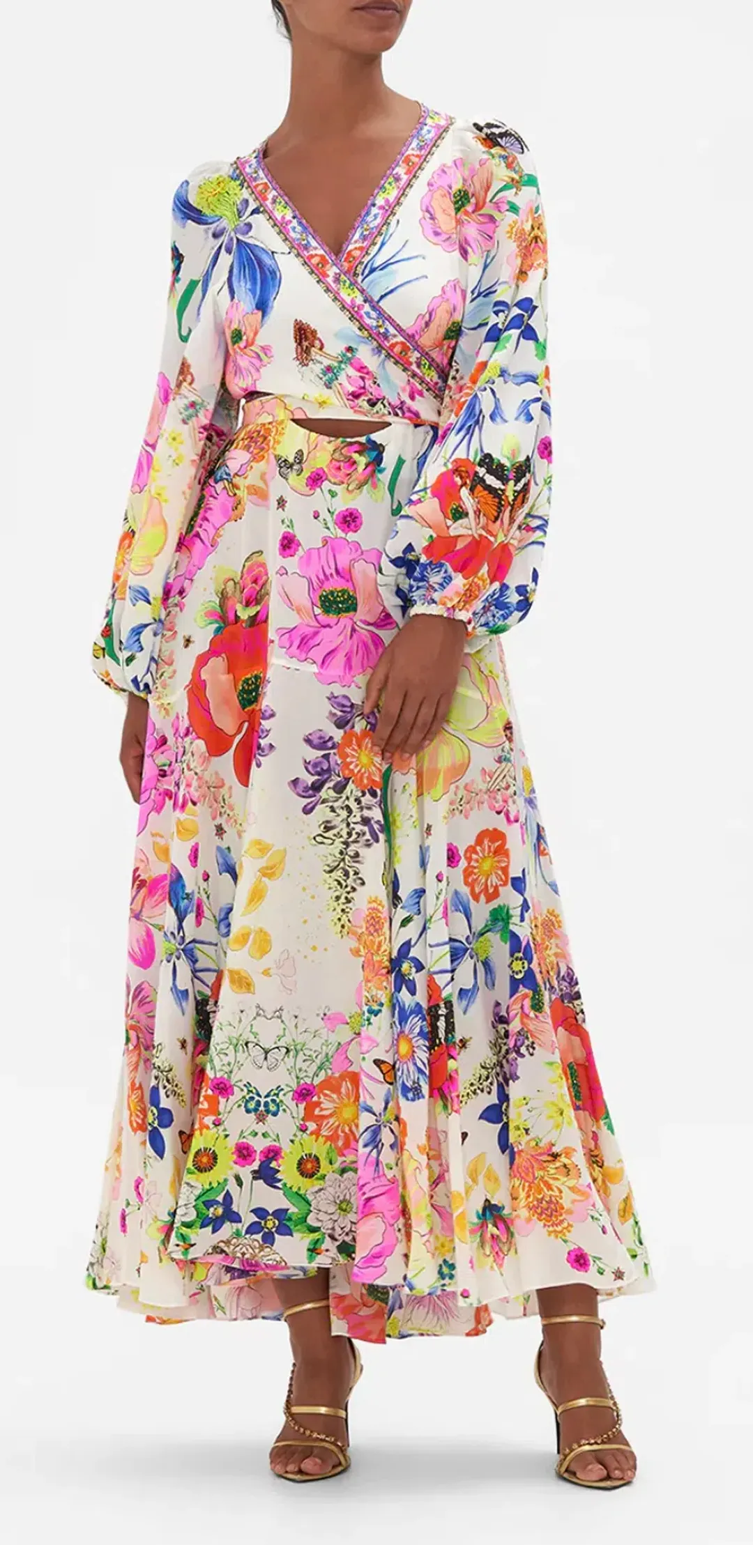 Camilla Wrap Tie Dress Fairy Gang Size 8  for rent on The Volte - main image