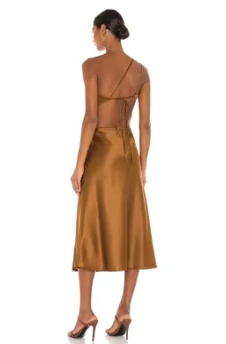 LPA the Label Imani Midi Dress in Brown Size S / Au 8 for rent on The Volte - image 3