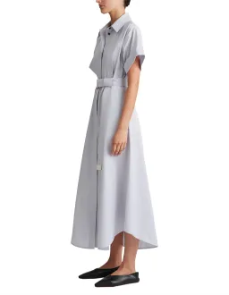 Camilla and Marc Finke Midi Shirt Dress Ice Grey Size 6 for rent on The Volte - image 2