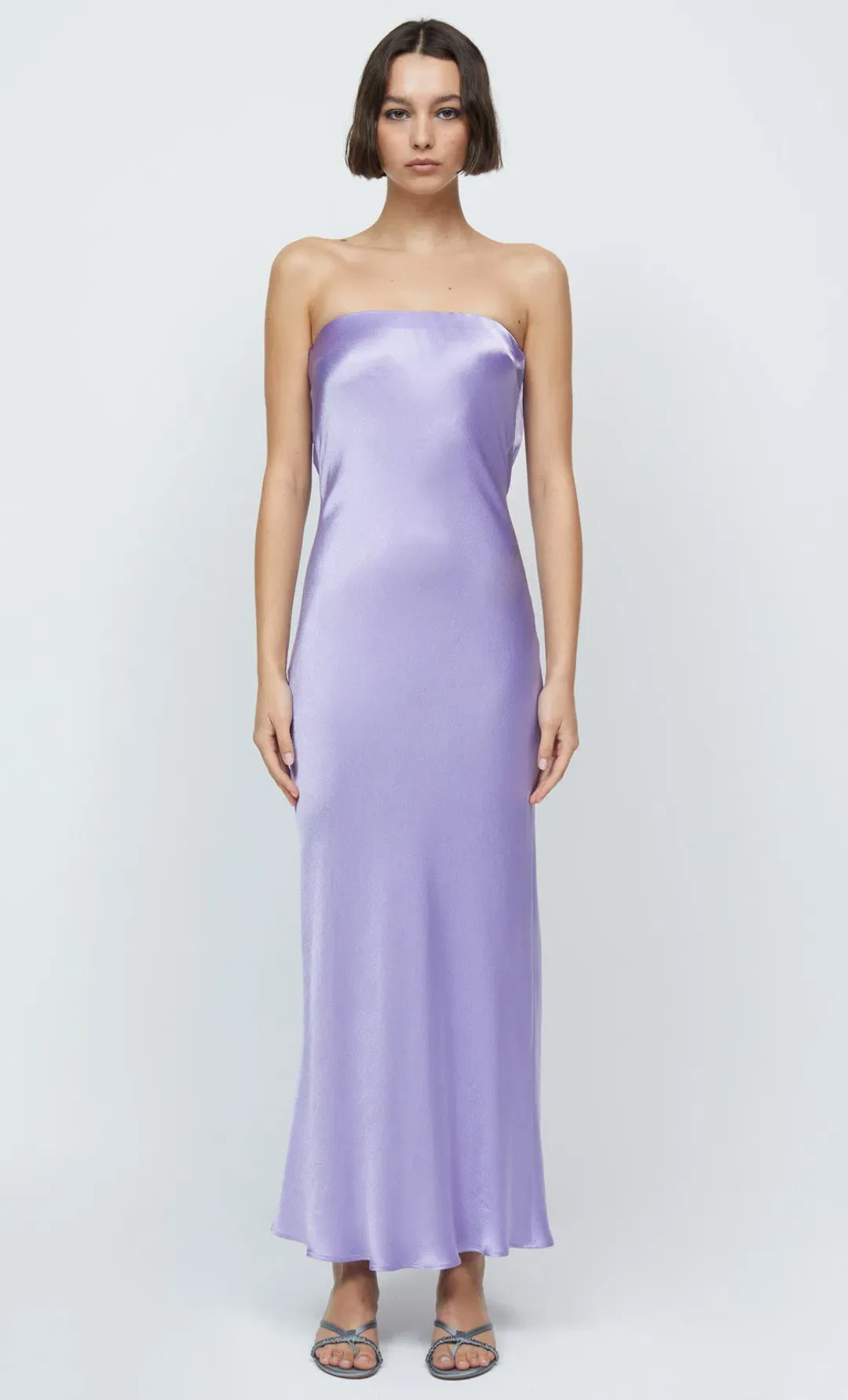 Bec & Bridge Moon Dance Strapless Maxi Dress Lilac Size S / AU 8 for rent on The Volte - main image