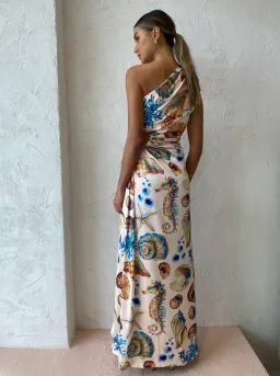 Sonya Moda Nour Seashell Maxi Dress Print Size 8 for rent on The Volte - image 6