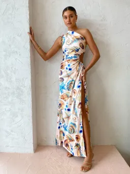 Sonya Moda Nour Seashell Maxi Dress Print Size 8 for rent on The Volte - image 4