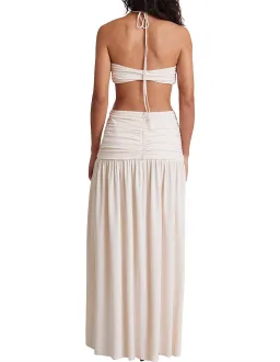 Bec & Bridge Adaline Cut Out Maxi Dress Cream Size AU 8 for rent on The Volte - image 2