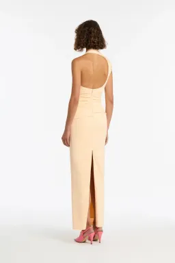 Sir The Label Giacomo Gathered Gown in butter Size 8 / SIZE 1 for rent on The Volte - image 2