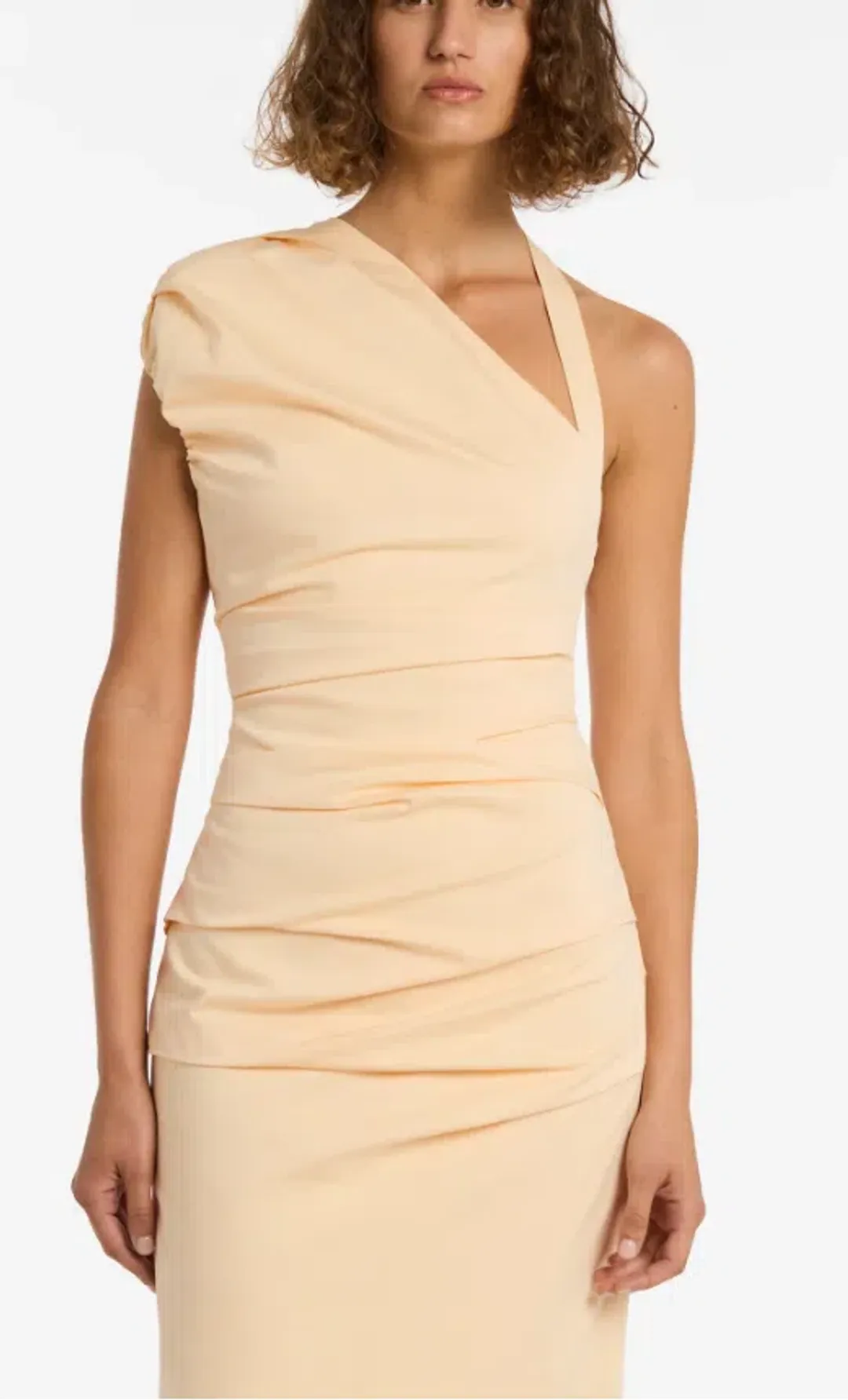 Sir The Label Giacomo Gathered Gown In Butter Size 2 / AU 10 for rent on The Volte - main image