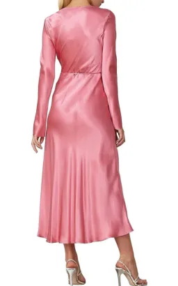 Bec & Bridge Vision of Love Long Sleeve Dress Pink Size 8 for rent on The Volte - image 3
