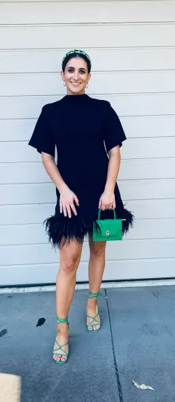 Rachel Gilbert Rita Mini Dress Black Size M / AU 10 for rent on The Volte - image 4