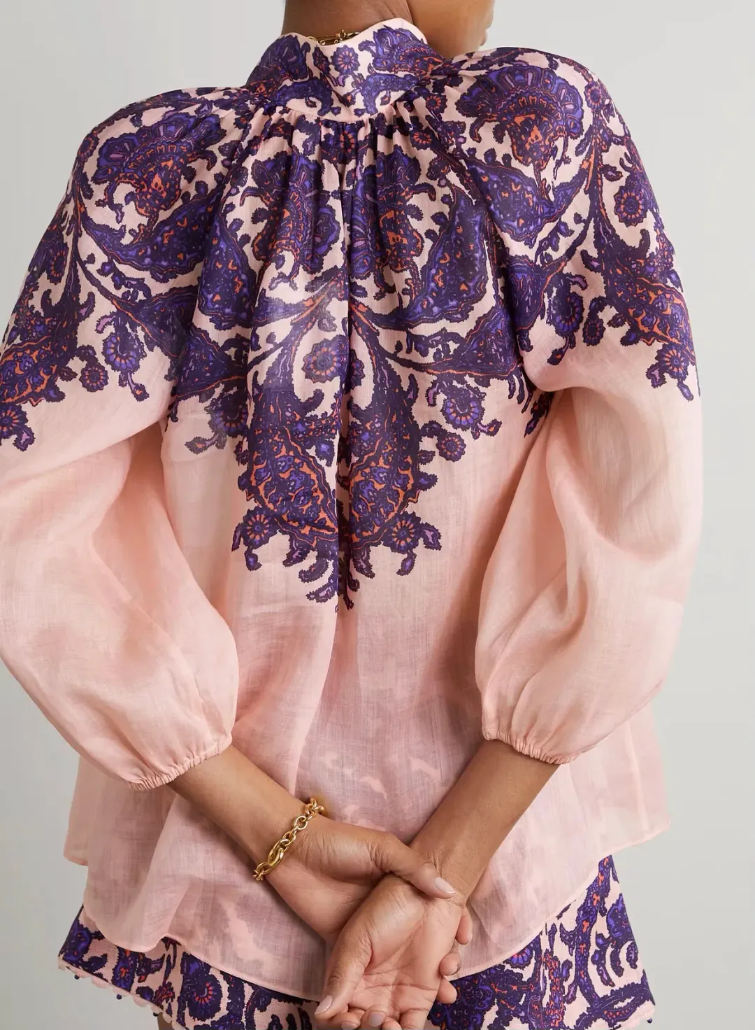 ZIMMERMANN Tiggy Billow Blouse & the Tiggy Frill Hem Midi Skirt (4/AU16) for rent on The Volte - main image