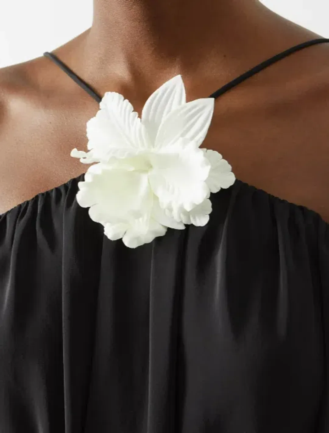 Zimmermann High Tide Halterneck Silk Midi Dress Black Size 2 / Au 12 for rent on The Volte - main image