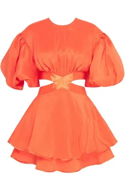 Aje Gracious Cut Out Mini Dress Saffron Size 6 for rent on The Volte - image 3