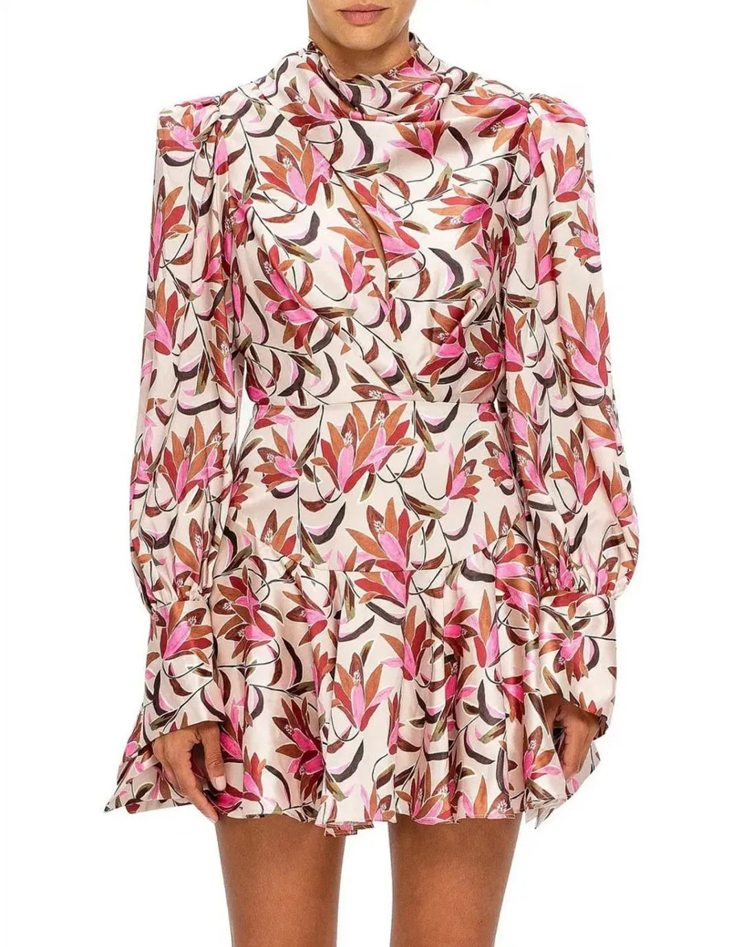 Acler Coleman Mini Dress Print Size 8  for rent on The Volte - main image