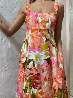 Acler Tate Dress in Pink Bouquet Size 6  for rent on The Volte - image 3