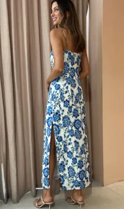 Issy Glimpse Dress In Bluebells Size 12  for rent on The Volte - image 3