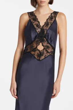 Sir The Label Aries Cut Out Gown In Navy Size 1 / AU 8  for rent on The Volte - image 2