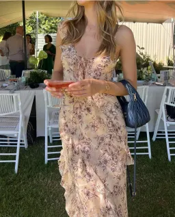 Bec & Bridge Courtney Frill Maxi Dress In Florence Floral Size 8 for rent on The Volte - image 4