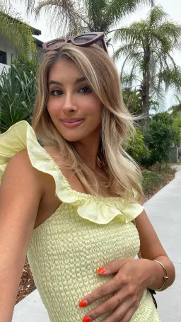 Sir the Label Francesca Frill Shirred Dress Butter Size 6 for rent on The Volte - image 5