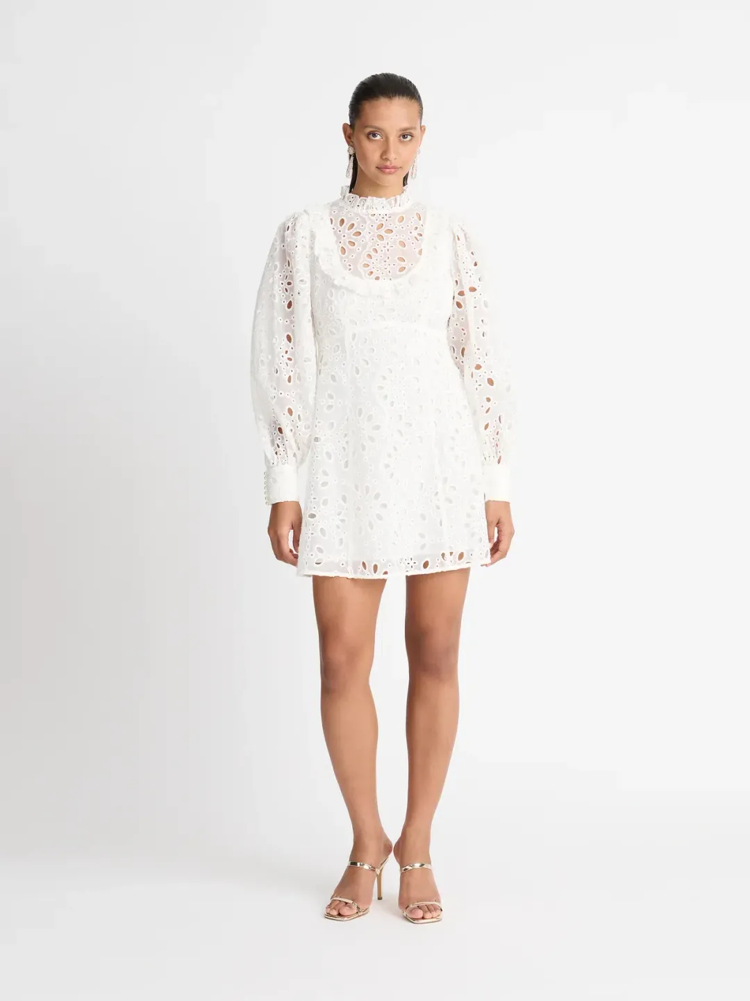 Sheike Sienna Lace Dress White Size AU 14  for rent on The Volte - main image
