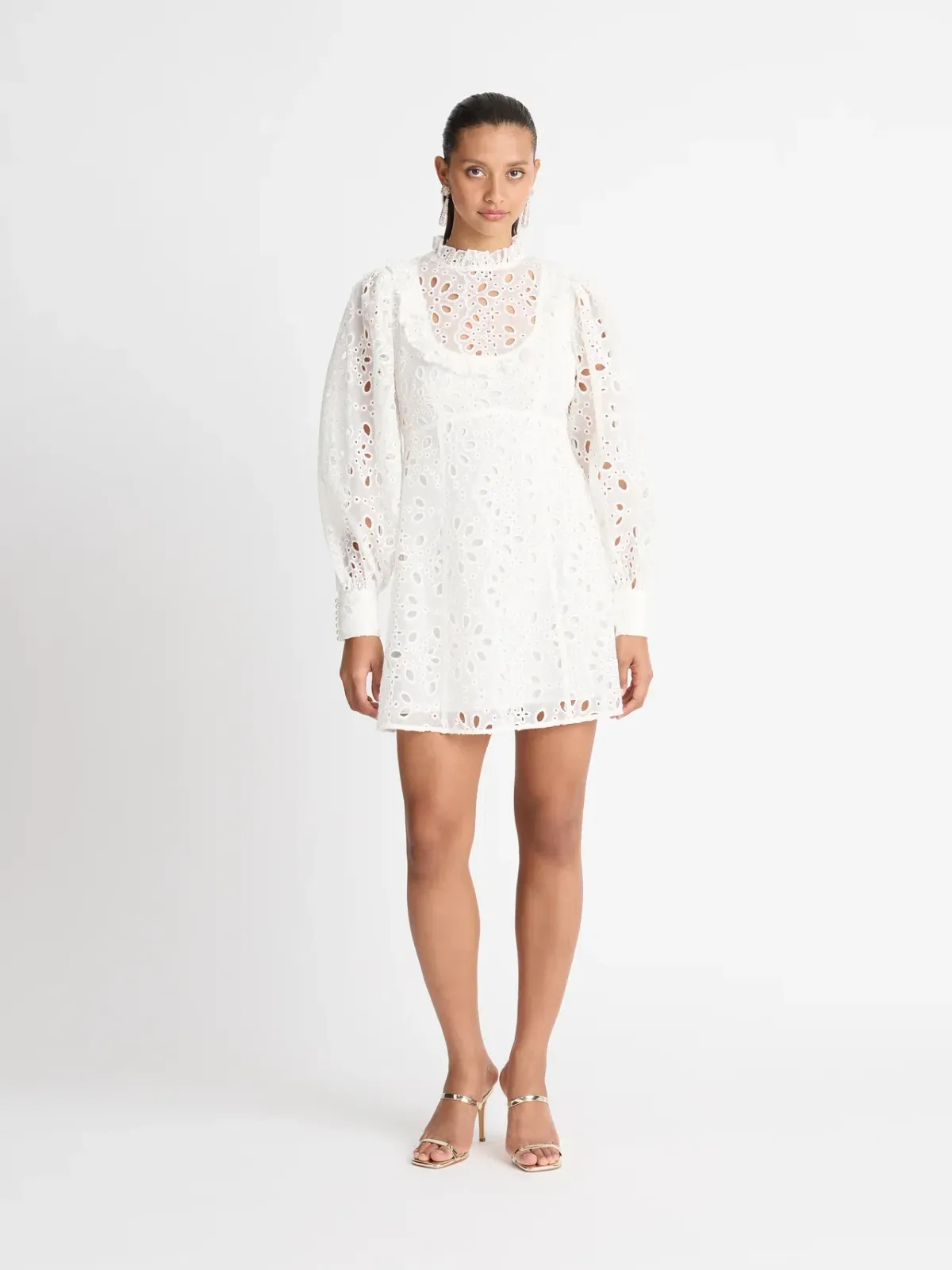 Sheike Sienna Lace Dress White Size AU 14  for rent on The Volte - main image