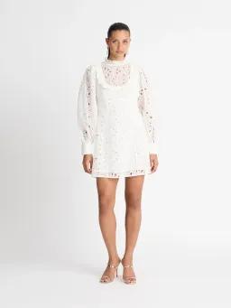Sheike Sienna Lace Dress White Size AU 14  for rent on The Volte - image 1