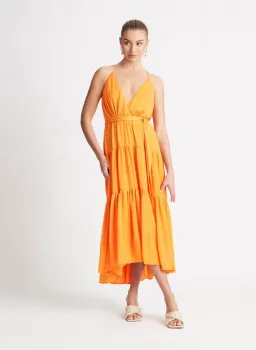 Sheike Sirocco Maxi Dress Orange Size 16 for rent on The Volte - image 1