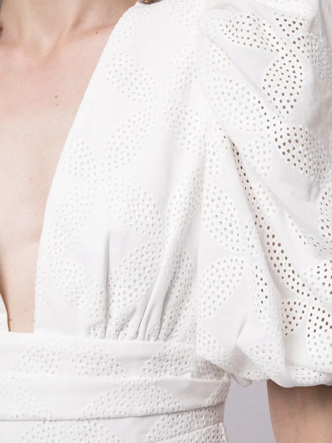 Acler Hamilton Midi Dress in Ivory Size 8 for rent on The Volte - main image