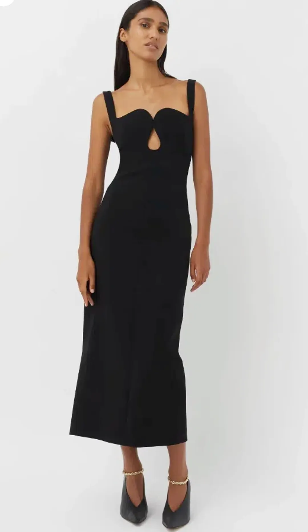 Camilla & Marc Brixton Midi Dress Black Size 10 for rent on The Volte - main image
