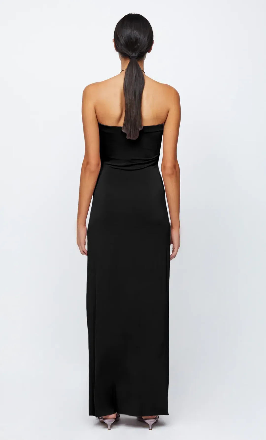 Bec & Bridge Petra Strapless Maxi Dress in Black Size 10 / M for rent on The Volte - main image