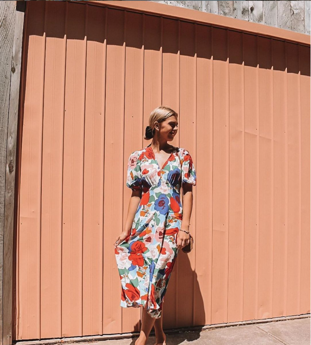 Faithful the Brand The Iris Dress Midi size 8 for rent on The Volte - main image