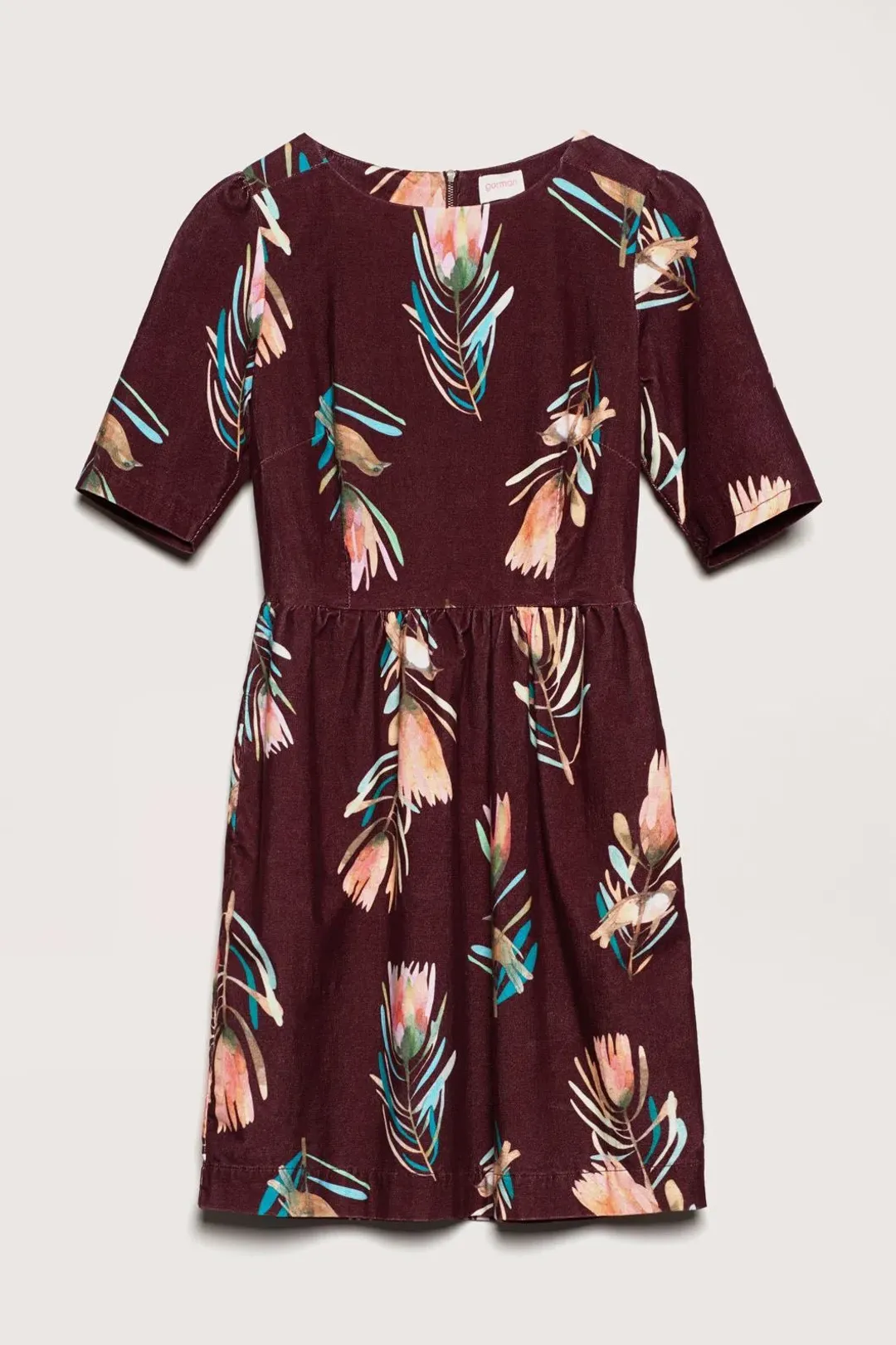 Gorman X Dana Kinter Sugarbush Cord Mini Dress Floral Size 10 for rent on The Volte - main image