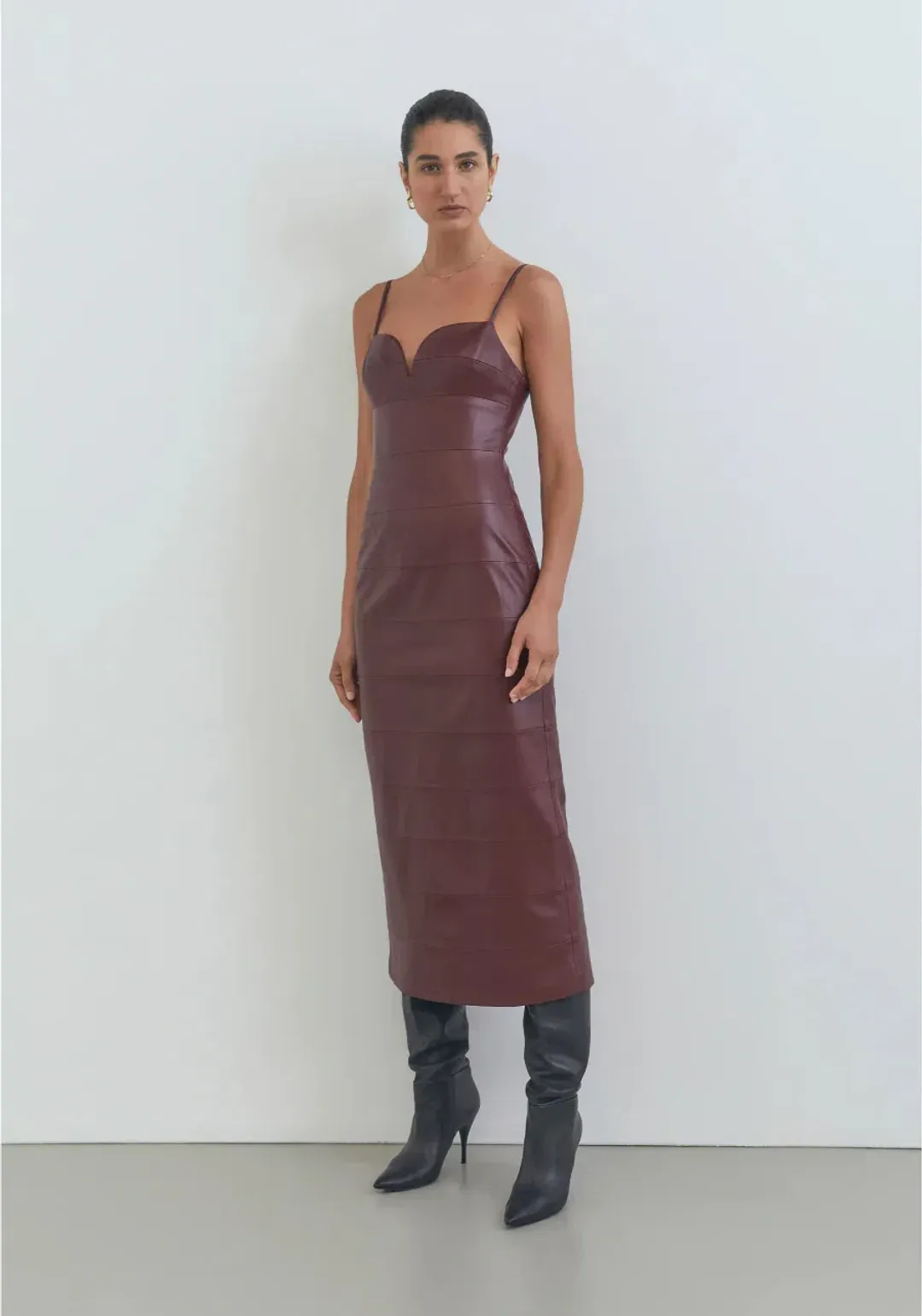 Viktoria And Woods Espionage Midi Burgundy Size AU 6 for rent on The Volte - main image