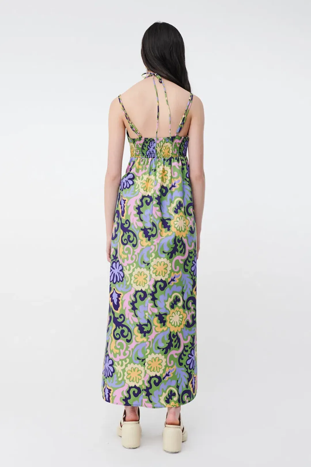Suboo Print Henri Strappy Cutout Maxi Dress Multi-colored Size XS / AU 6 for rent on The Volte - main image