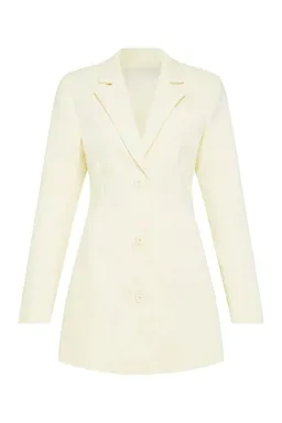 Sir The Label Marco Tailored Mini Dress Lemon Size 2 / Au 10  for rent on The Volte - image 7