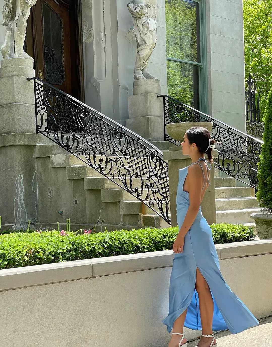 Bec & Bridge Maxi Dress Blue Size 8  for rent on The Volte - main image