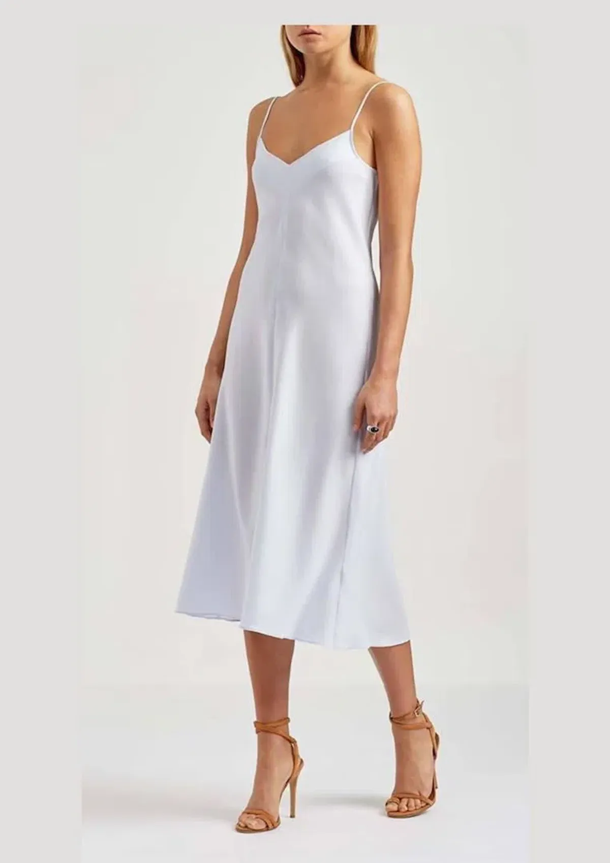 Scanlan and Theodore Silk Slip Dress Powder Blue Size 10 for rent on The Volte - main image