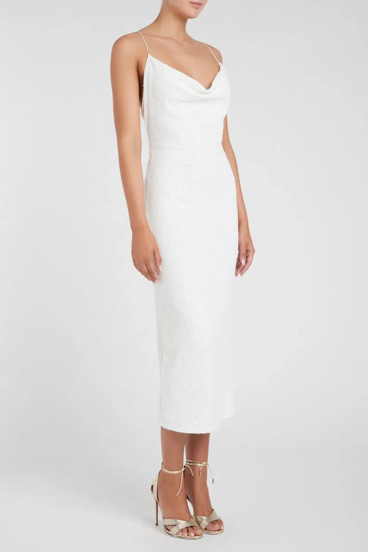 Rebecca Vallance Sylvie Midi Dress White Size AU 6 for rent on The Volte - main image
