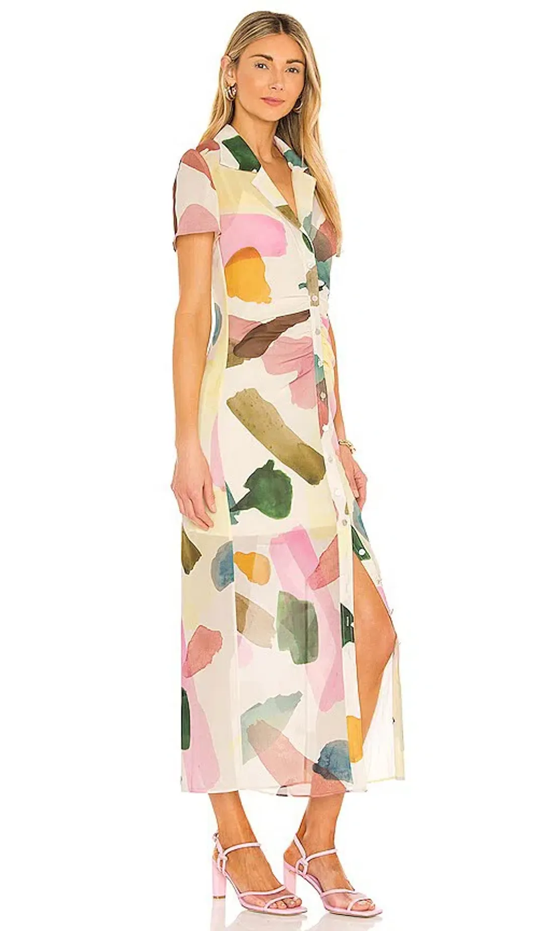Song of Style Holland Midi Dress Multi Size 6  for rent on The Volte - main image