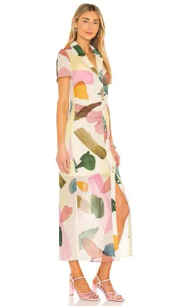 Song of Style Holland Midi Dress Multi Size 6  for rent on The Volte - image 2