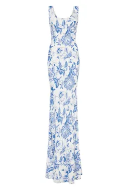 Sonya Moda Isabelle Gown in Paisley Floral Size 10 for rent on The Volte - image 4