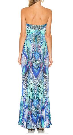 Camilla Moondance Strapless Long Dress with Frill Print Size 8 for rent on The Volte - image 2
