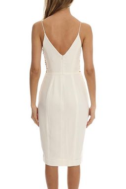 Zimmermann Crepe Harness Midi Dress White Size 8 for rent on The Volte - image 3