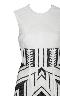 Alex Perry Carter Midi Dress Print Size 8 for rent on The Volte - image 4