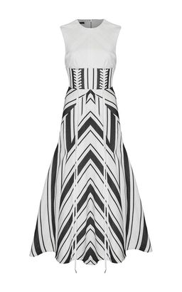 Alex Perry Carter Midi Dress Print Size 8 for rent on The Volte - image 2