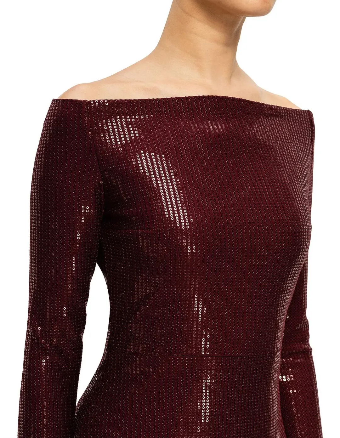 Solace London Ruby Maxi Dress Aubergine Size 16 for rent on The Volte - main image