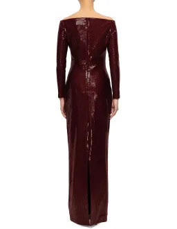 Solace London Ruby Maxi Dress Aubergine Size 16 for rent on The Volte - image 3