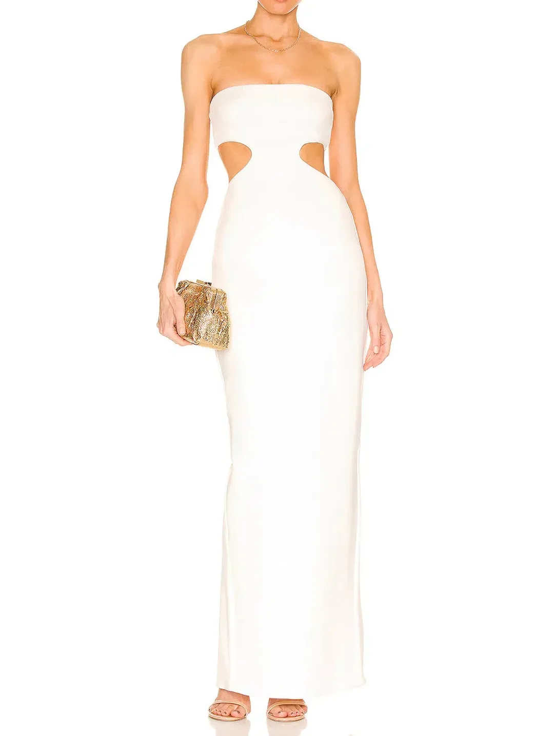 Natalie Rolt Carmen Gown in White Size 3 / Au 12 for rent on The Volte - main image