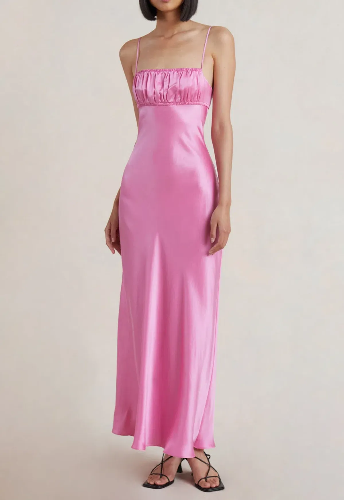 Bec & Bridge Amber Maxi Dress Candy Pink Size 8 for rent on The Volte - main image