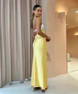 Bec & Bridge Nadia Bustier Maxi Dress in Multi Yellow Size 8  for rent on The Volte - image 3